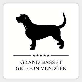 Grand Basset Griffon Vendeen Black Silhouette Magnet